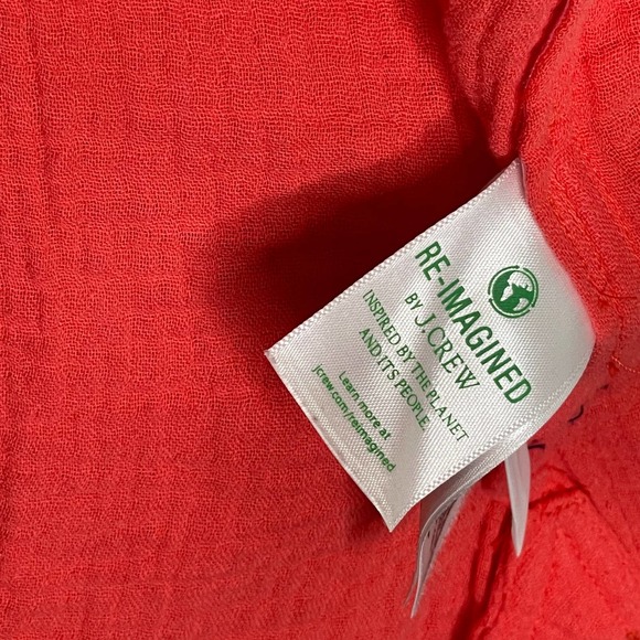 J.Crew 100% Cotton Classic Buttondown Coral Shirt Cuff Blouse Top 2 Cuffs Travel - Picture 7 of 16